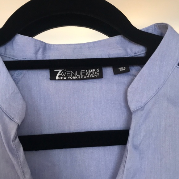 Blue Blouse with Bell Sleeves - Picture 5 of 5